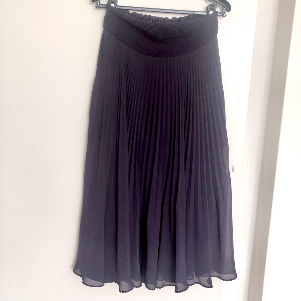Aritzia Deep Purple Midi Skirt